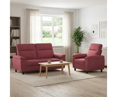 Sofa Sofos komplektas 2 vnt. Vyno raudona Audinys