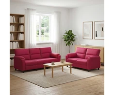 Sofa Sofos komplektas 2 vnt. Vyno raudona Aksomas
