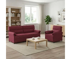 Sofa Sofos komplektas 2 vnt. Vyno raudona Audinys