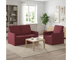 Sofa Sofos komplektas 2 vnt. Vyno raudona Audinys