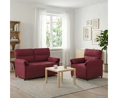 Sofa Sofos komplektas 2 vnt. Vyno raudona Audinys