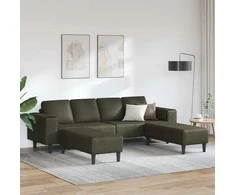 Svetainės sofa 3 pcs Armijos Žalia