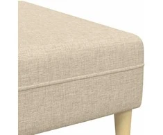 Svetainės sofa 3 pcs Kreminė Poliesteris