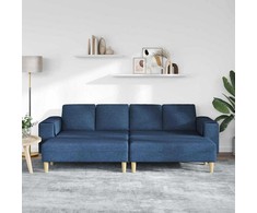 Svetainės sofa 3 pcs Mėlyna Poliesteris
