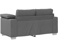 Sofa 3 pcs Tamsiai pilka 219 x 80 x 82 cm Lino mišinio audinys