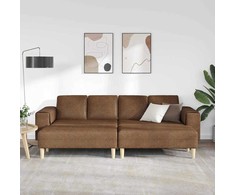 Svetainės sofa 3 pcs Ruda