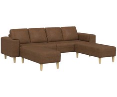 Svetainės sofa 3 pcs Ruda