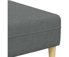 Svetainės sofa 3 pcs Tamsiai pilka Poliesteris