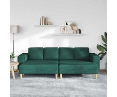 Svetainės sofa 3 pcs Tamsiai žalia Poliesteris
