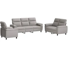 Sofa Sofos komplektas 3 vnt. Debesų pilka Audinys