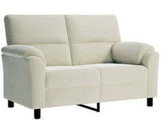 Sofa Sofos komplektas 3 vnt. Kreminė Aksomas