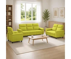 Sofa Sofos komplektas 3 vnt. Šviesiai žalia Audinys