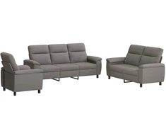 Sofa Sofos komplektas 3 vnt. Taupe Audinys