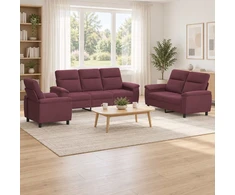 Sofa Sofos komplektas 3 vnt. Violetinė Audinys