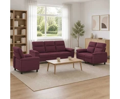 Sofa Sofos komplektas 3 vnt. Violetinė Audinys