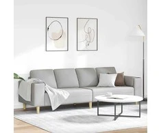 Svetainės sofa Debesų pilka 250 x 77 x 76 cm Poliesteris