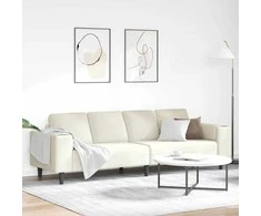 Svetainės sofa Kreminė 250 x 77 x 76 cm