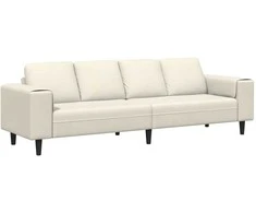 Svetainės sofa Kreminė 250 x 77 x 76 cm