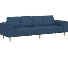 Svetainės sofa Mėlyna 250 x 77 x 76 cm Poliesteris