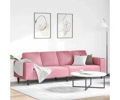 Svetainės sofa Rožinė 250 x 77 x 76 cm
