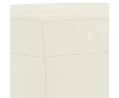 Sofa Sofos komplektas su pagalvėlėmis, 4 dalių, kreminis, aksomas