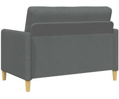 Sofa Sofos komplektas su saugojimu 2 vnt. Tamsiai pilka Poliesteris