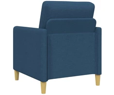 Sofa Sofos komplektas su saugojimu 2 vnt. Mėlyna Poliesteris