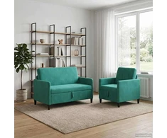 Sofa Sofos komplektas su saugojimu 2 vnt. Turkio Poliesteris
