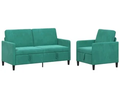Sofa Sofos komplektas su saugojimu 2 vnt. Turkio Poliesteris