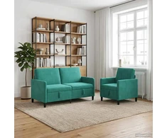 Sofa Sofos komplektas su saugojimu 2 vnt. Turkio Poliesteris