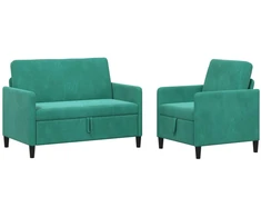 Sofa Sofos komplektas su saugojimu 2 vnt. Turkio Poliesteris