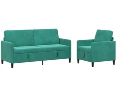 Sofa Sofos komplektas su saugojimu 2 vnt. Turkio Poliesteris