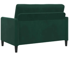 Sofa Sofos komplektas su saugojimu 2 vnt. Tamsiai žalia Poliesteris