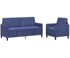 Sofa Sofos komplektas su saugojimu 2 vnt. Policijos mėlyna
