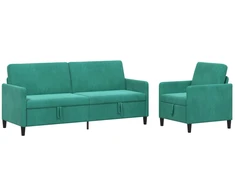Sofa Sofos komplektas su saugojimu 2 vnt. Turkio Poliesteris