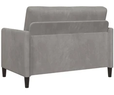 Sofa Sofos komplektas su saugojimu 2 vnt. Šviesiai pilka Poliesteris
