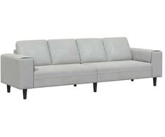 Svetainės sofa Šviesiai pilka 250 x 77 x 76 cm