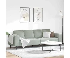Svetainės sofa Šviesiai pilka 250 x 77 x 76 cm