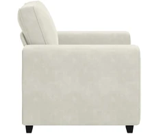 Sofa Sofos krėslas, kreminės spalvos, 100x77x82 cm, aksomas