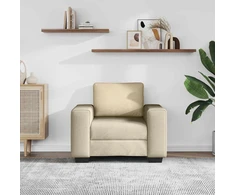 Sofa Sofos krėslas, kreminės spalvos, 100x77x82 cm, audinys