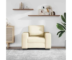 Sofa Sofos krėslas, kreminės spalvos, 100x77x82 cm, velvetas, audinys