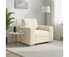 Sofa Sofos krėslas, kreminės spalvos, 100x77x82 cm, velvetas, audinys