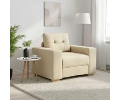 Sofa Sofos krėslas, kreminės spalvos, 100x78x80 cm, audinys