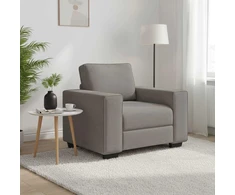 Sofa Sofos krėslas, pilkai rudas, 100x77x82 cm, audinys