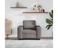 Sofa Sofos krėslas, pilkai rudas, 100x77x82 cm, audinys