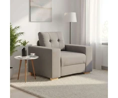 Sofa Sofos krėslas, pilkai rudas, 100x78x80 cm, audinys