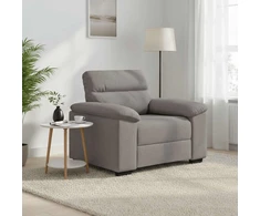 Sofa Sofos krėslas, pilkai rudas, 100x81x84 cm, audinys