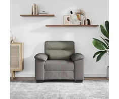 Sofa Sofos krėslas, pilkai rudas, 100x81x84 cm, audinys
