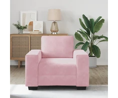 Sofa Sofos krėslas, rožinė, 100x77x82 cm, aksomas