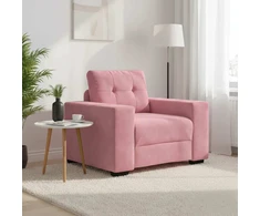Sofa Sofos krėslas, rožinė, 100x78x80 cm, aksomas